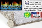 Sonic Sponge&trade; HR - Heat Insulating Aluminized Sound Absorbing Fabric