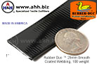 1'' Rubber Duc&trade; brand Rubber Coated Webbing Smooth Glossy 100 weight