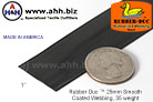 1'' Rubber Duc&trade; brand Rubber Coated Webbing Smooth 25mm, 35 weight